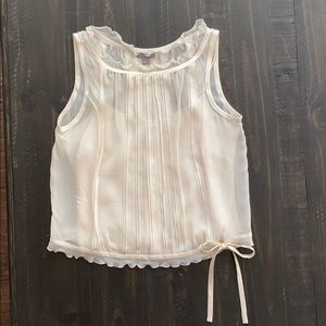 Ann Taylor Vintage cream blouse